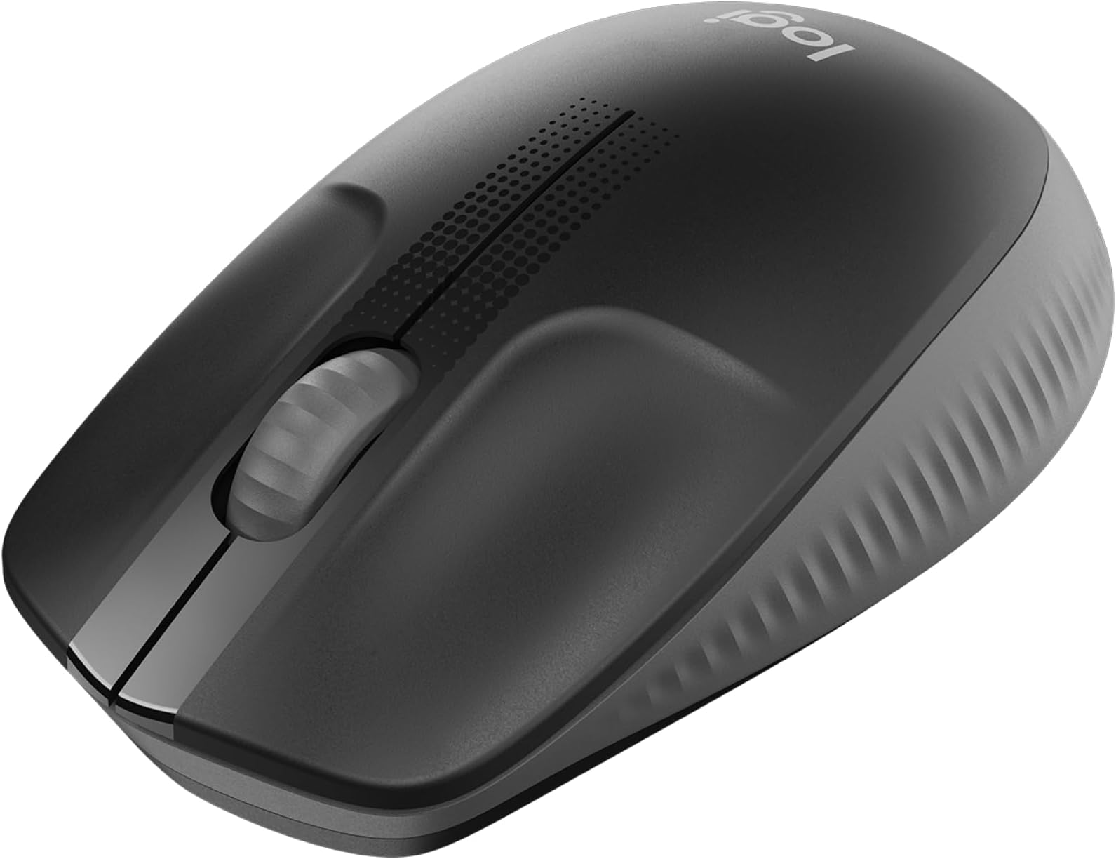 Wireless Mouse M190, Full Size Ambidextrous Curve Design, 18-Month Battery with Power Saving Mode, Precise Cursor Control + Scrolling, Wide Scroll Wheel, Scooped Buttons - Black, (910-005905)