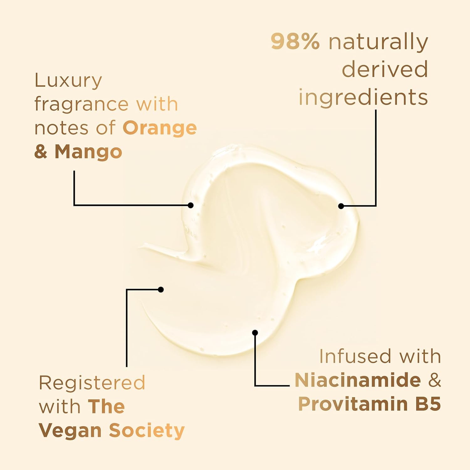 Baylis & Harding Kindness + Vitamin C & Niacinamide, Orange & Mango Fragrance, 16.9 fl. oz Cleanse & Glow Body Wash (Pack of 3) - Biodegradable Formula - Vegan Friendly