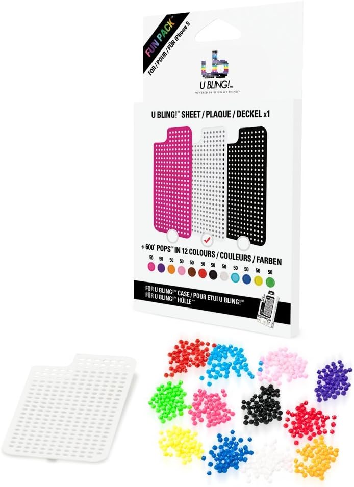 Bling My ThingU Bling! FUN PACK Case for iPhone 5 (White) BMT-ui5fpwhmix