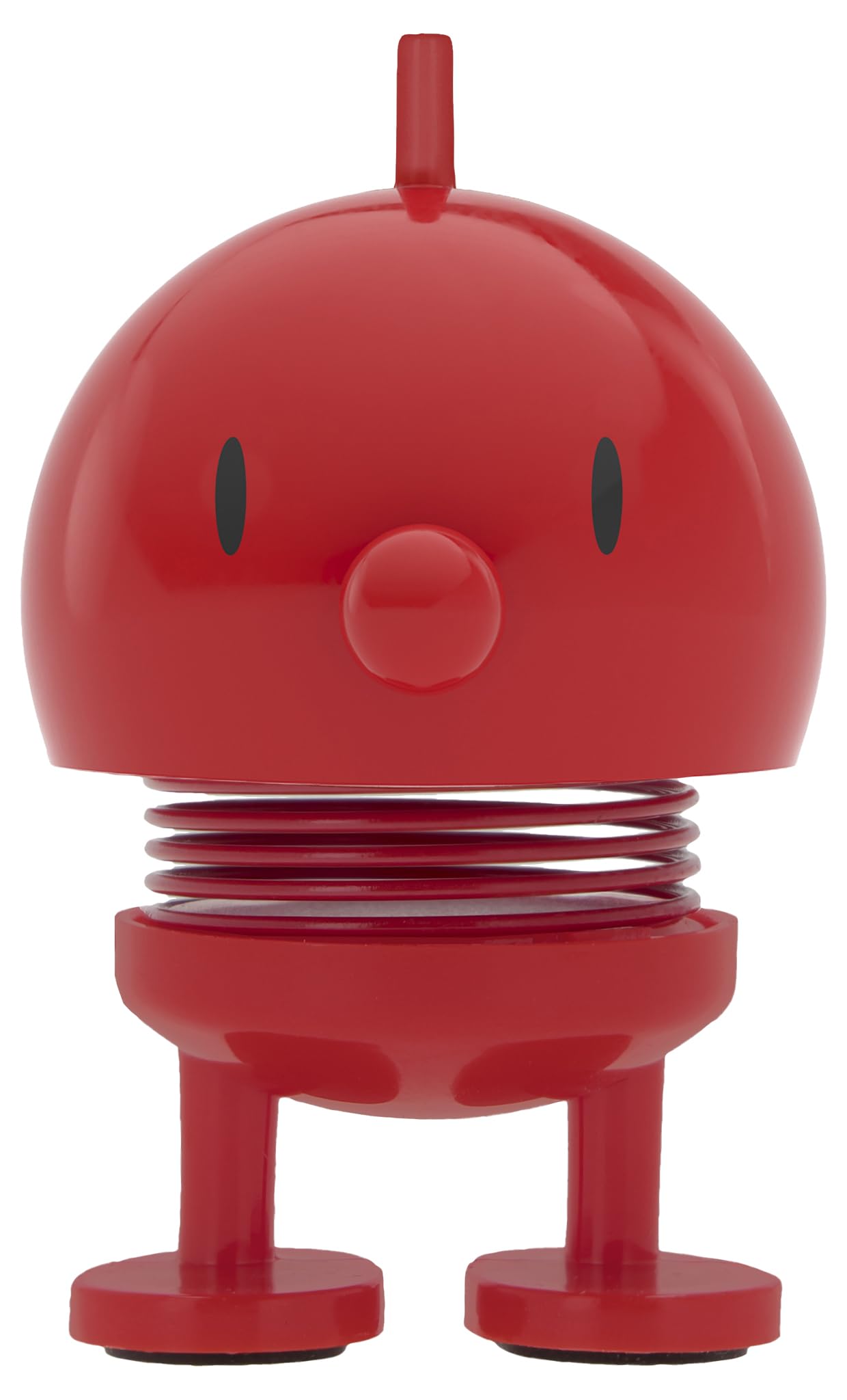 Hoptimist Men's Red Bumble Wobbly Figure Decoration – Scandinavian Desk And Office Gadget – Fun Collectible Gift For And Wo – Danish Design – Abs Plastic – 5.8 X 3.5 Cm – X-Small –