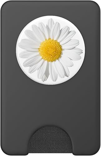 Miniatura 7 de Linda margarita blanca amarilla tan bonita sobre fondo blanco PopSockets PopGrip agarre intercambiable para teléfonos y tabletas PopSockets MagSafe