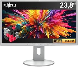 Fujitsu B24-8 T 24 Inch Business Computer Monitor, Desktop Gaming Monitor, FHD 1080p (DisplayPort, VGA, DVI, Tilt, VESA), ...