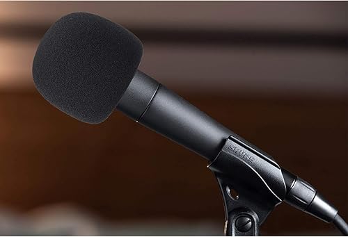 Miniatura 6 de YOUSHARES SM57 - Cubierta de espuma con filtro pop, parabrisas de micrófono con pantalla de viento peluda, compatible con micrófono Shure SM-57 para