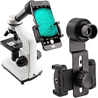 Vista 9 de Adaptador de Microscopio para Smartphone, Montura Universal para Teléfono y Telescopio, Funciona con Telescopio, Microscopio de Alcance, Monocular