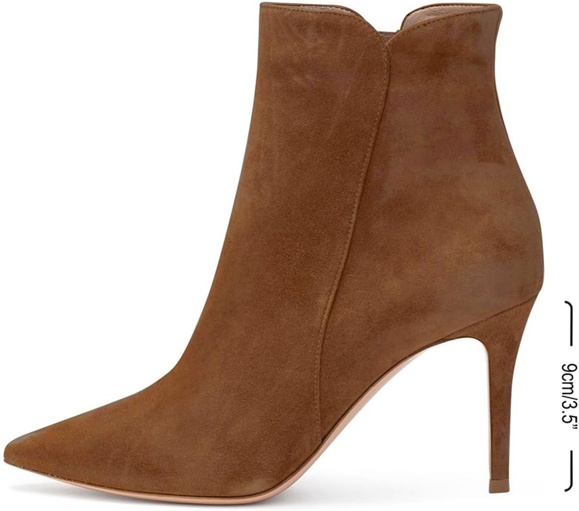 JANSEVEN Women's Heeled Ankle Boots Stiletto High Heel Booties Pointed Toe Comfortable Sexy Classic Short Boots - Image 2