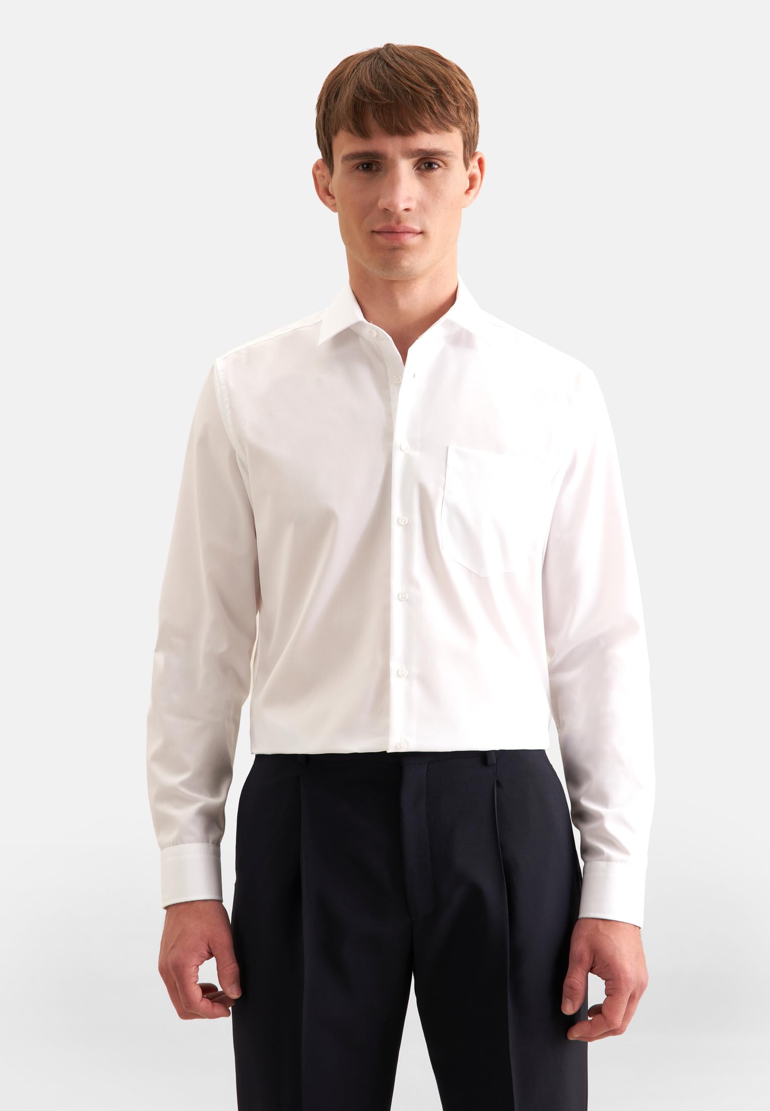 Seidensticker Herren Comfort Langarm Business-Hemd Hemd