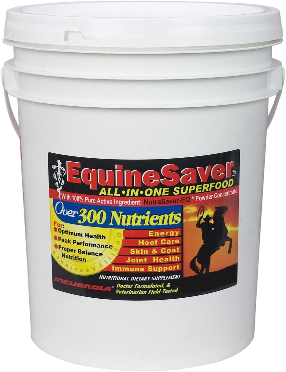 Nutritional Supplement for Horses. Equinesaver Contains 300 Key Nutrients to Supply Your Horse’s Nutritional and Therapeutic Needs for Optimal Health and Performance. (20 LB)