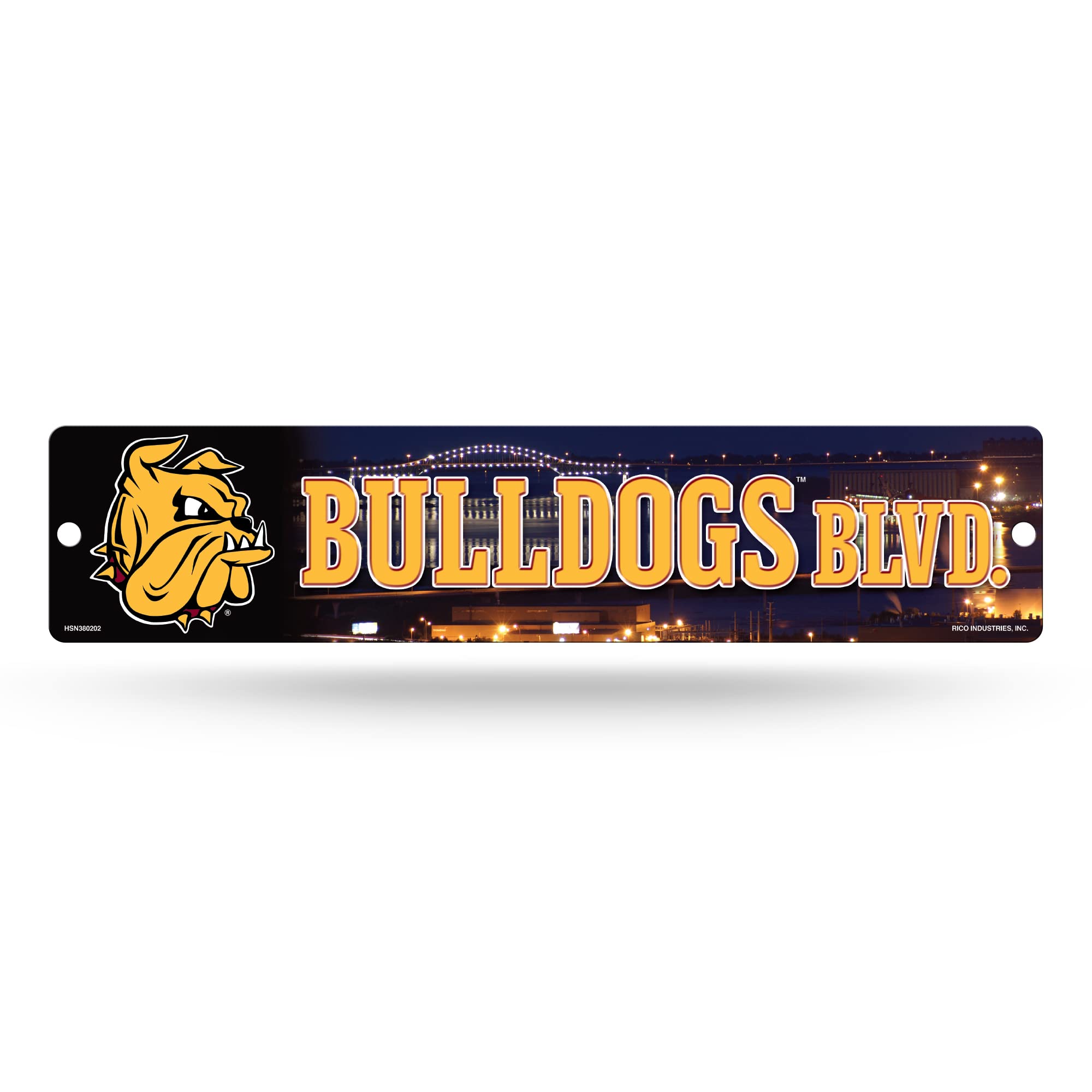Rico Industries NCAA Minnesota-Duluth Bulldogs Plastic Street Sign Plastic 4