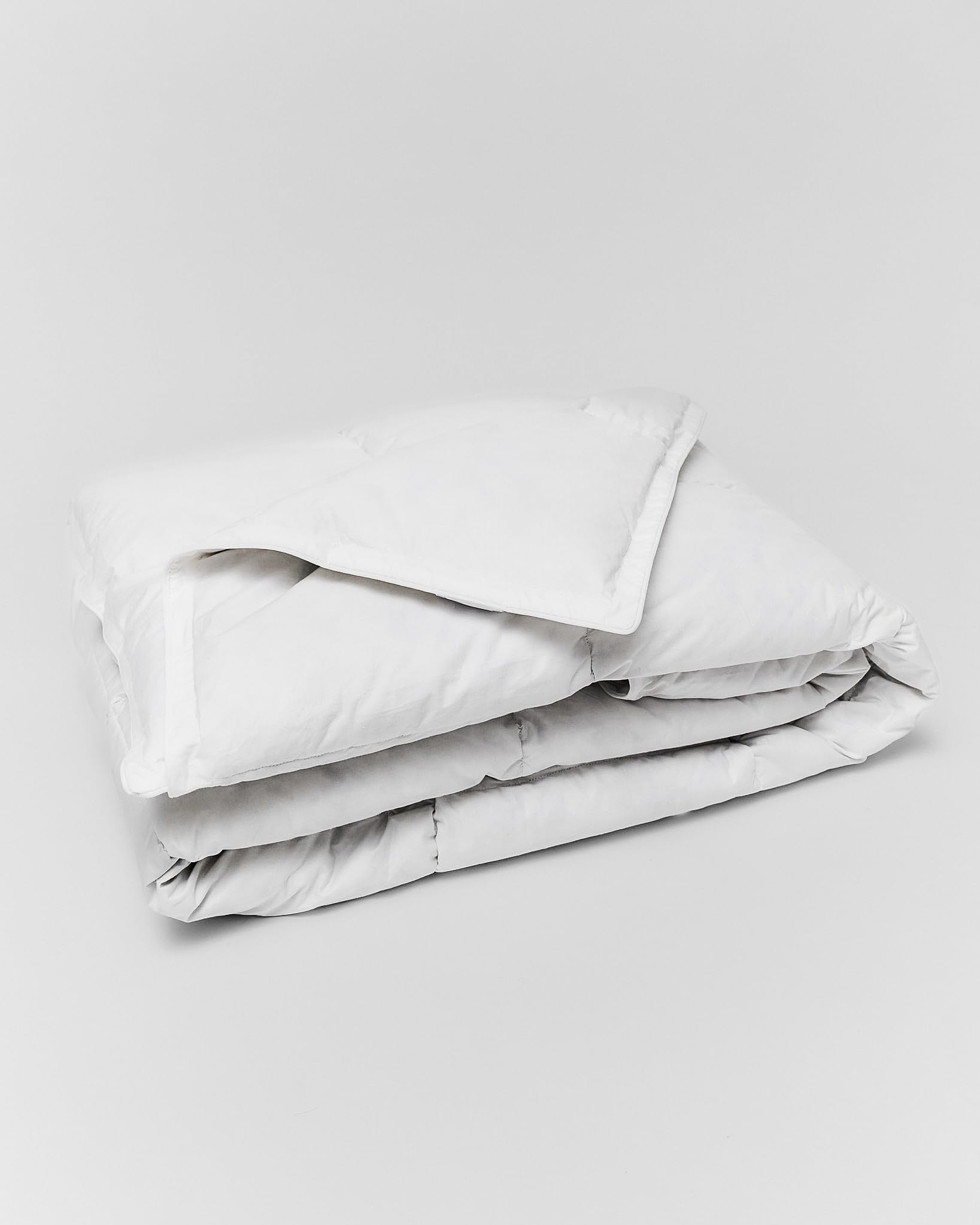 Couette 140x200 percale de coton et duvet d'oie blanche respirante