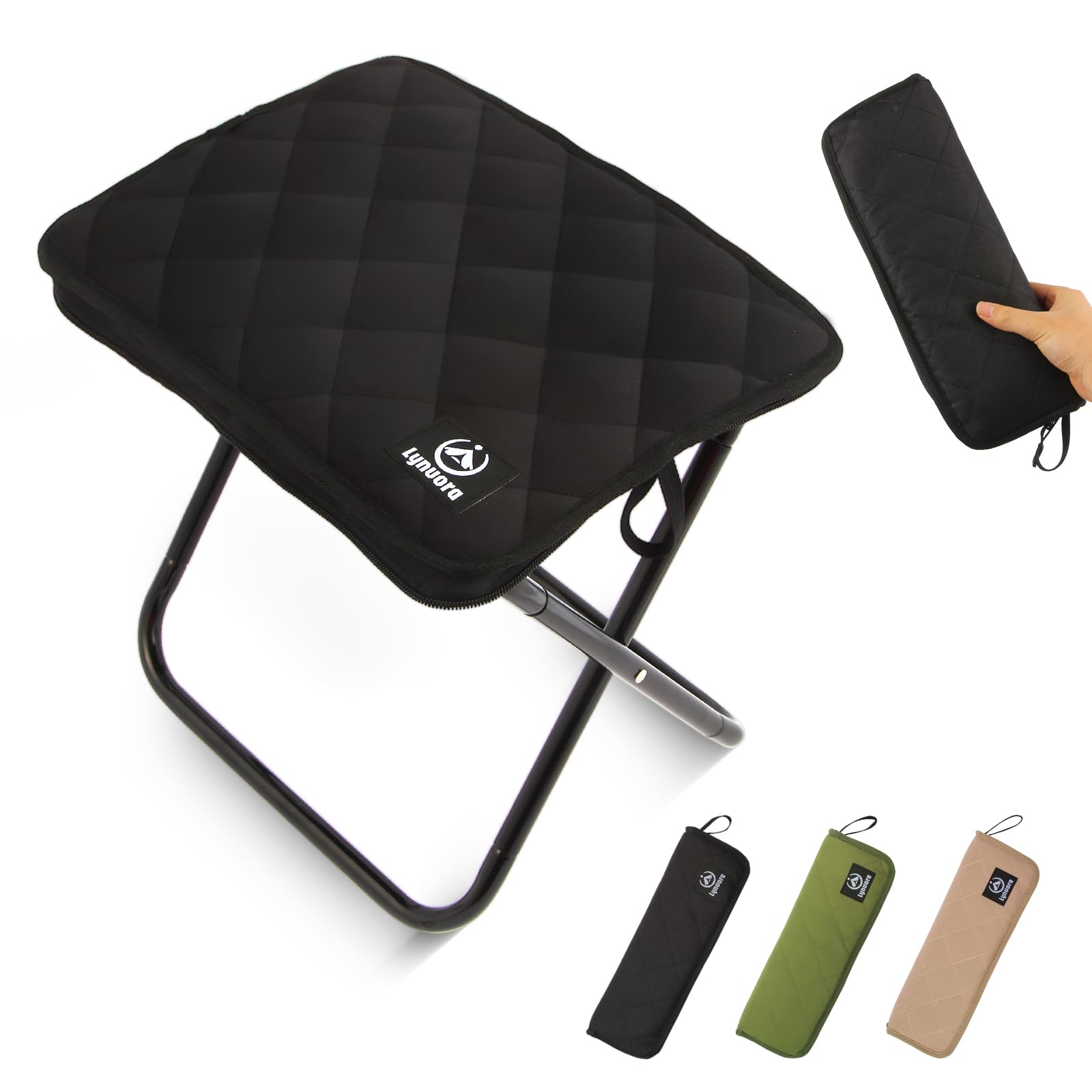 Amazon.co.jp: Lynvora 折りたたみ椅子 ブラック 2025年持ち運び