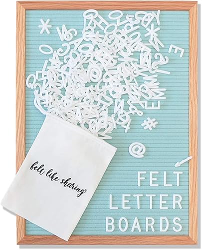 Miniatura 89 de Letrero de fieltro negro y letras blancas de 10 x 10 pulgadas Este letrero personalizable incluye 300 letras de plástico y marco de roble., Negro