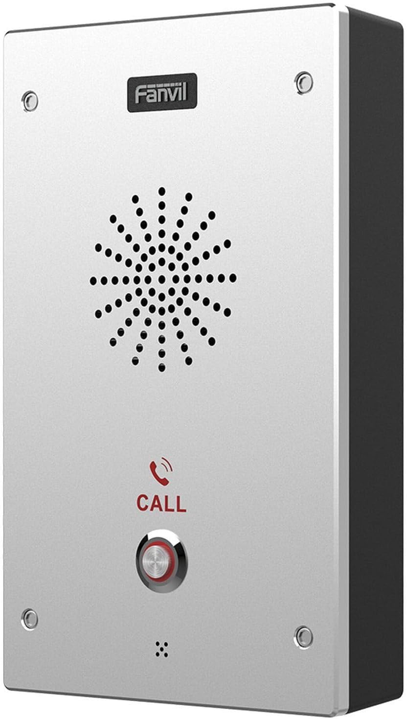 Samping view of the Fanvil I16S SIP Video Intercom showing ports