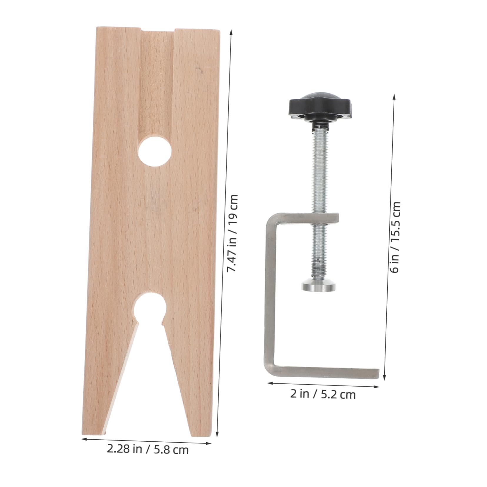 DOITOOL Desk Clamp Mount Bag Holder 2pcs Table Clamp for Jewelry Metalworking Easy Install Desk Accessory Material