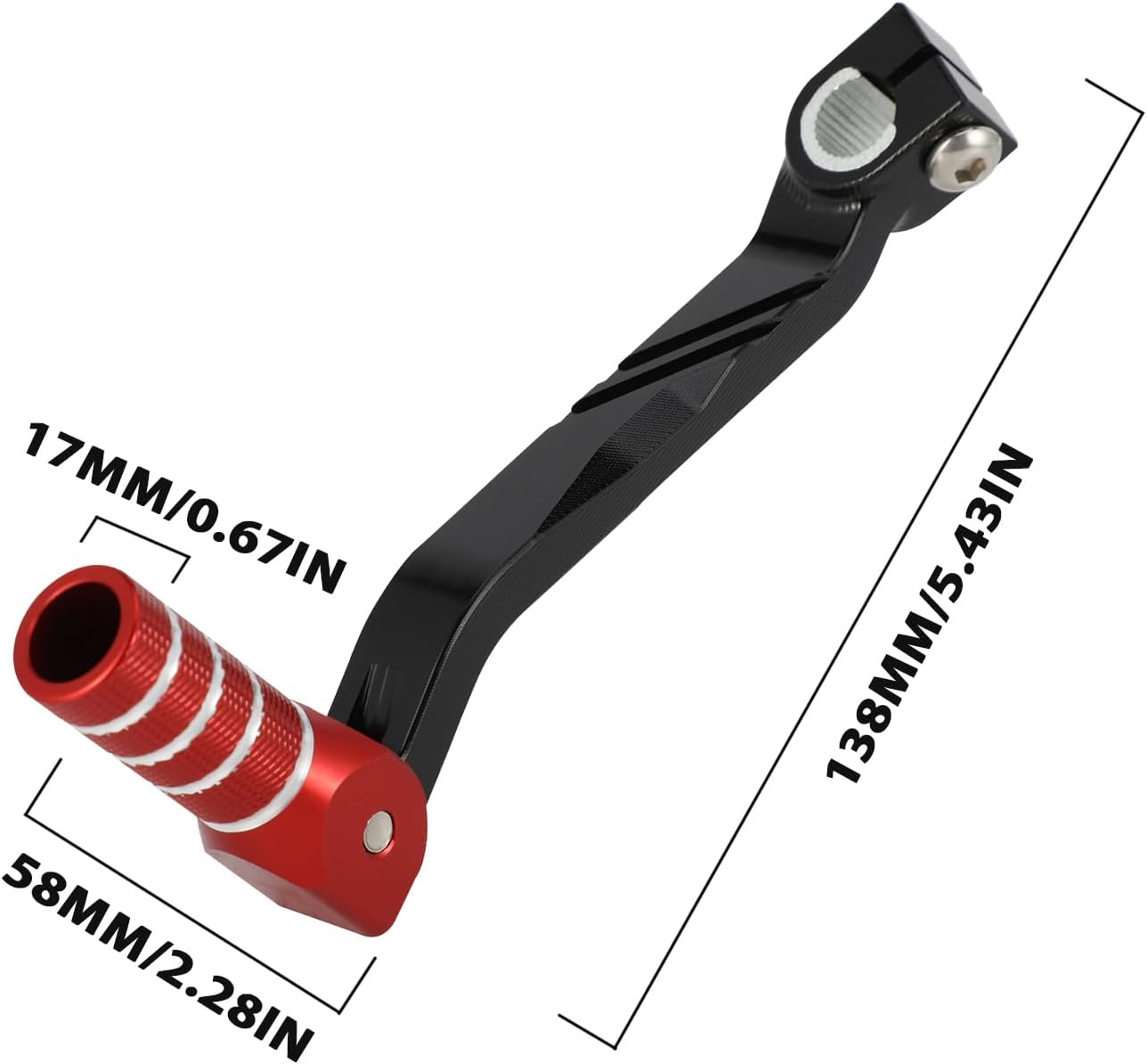 Motorcycle Gear Shifter Shift Lever Folding Tip CNC for CRF250F CRF 250 2025 2024 2019-2025 Dirt Pit Bike Black Red