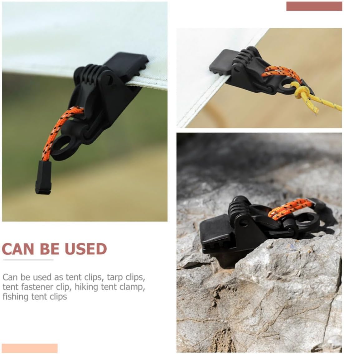 Heavy Duty Tent Clamps 2pcs Acrylic for Camping Canopy image 3