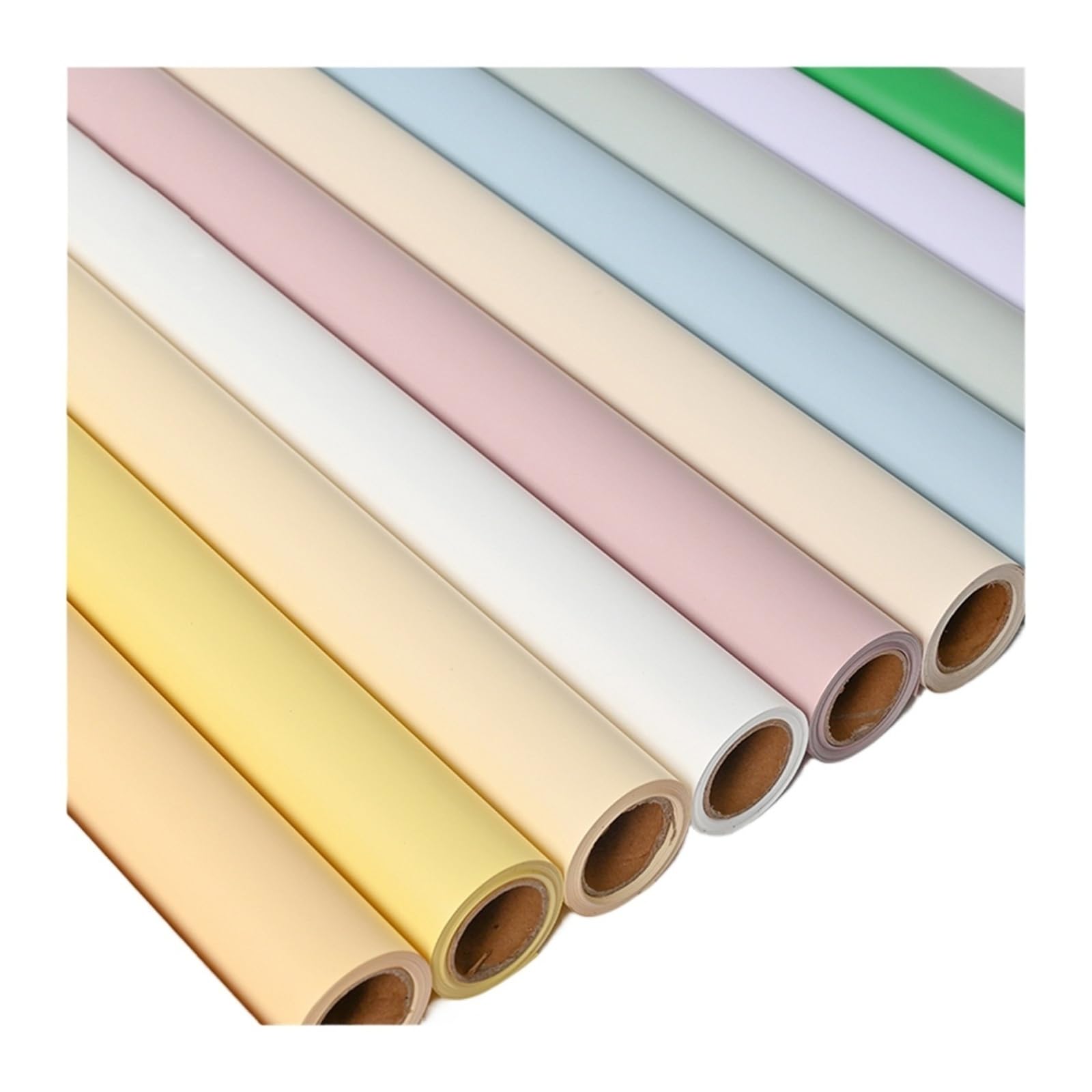 Geschenkverpackung, Geschenkpapier, mehrfarbig, 10 Yard, matte Rolle, gefrostetes Blumenstrauß-Geschenkpapier(34al)