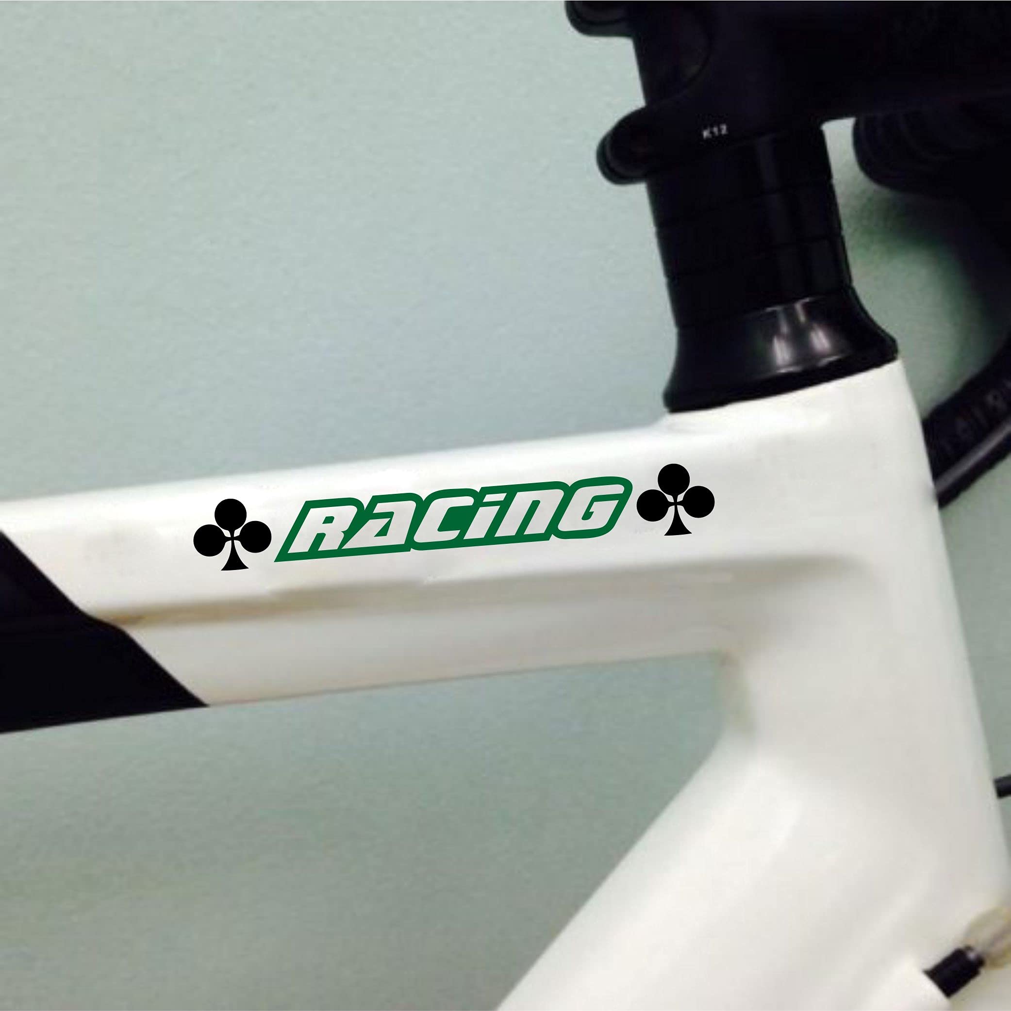 ISEE 360 Colnago Racing Bicycle Frame Sticker Fixed Gear Frame Graphic Decal Grey 2 Sets (Green)