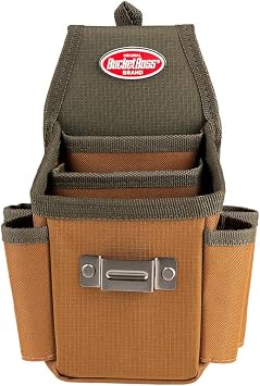 Bucket Boss - Utility Plus Pouch with FlapFit, Pouches - Original Series 54175, Brown