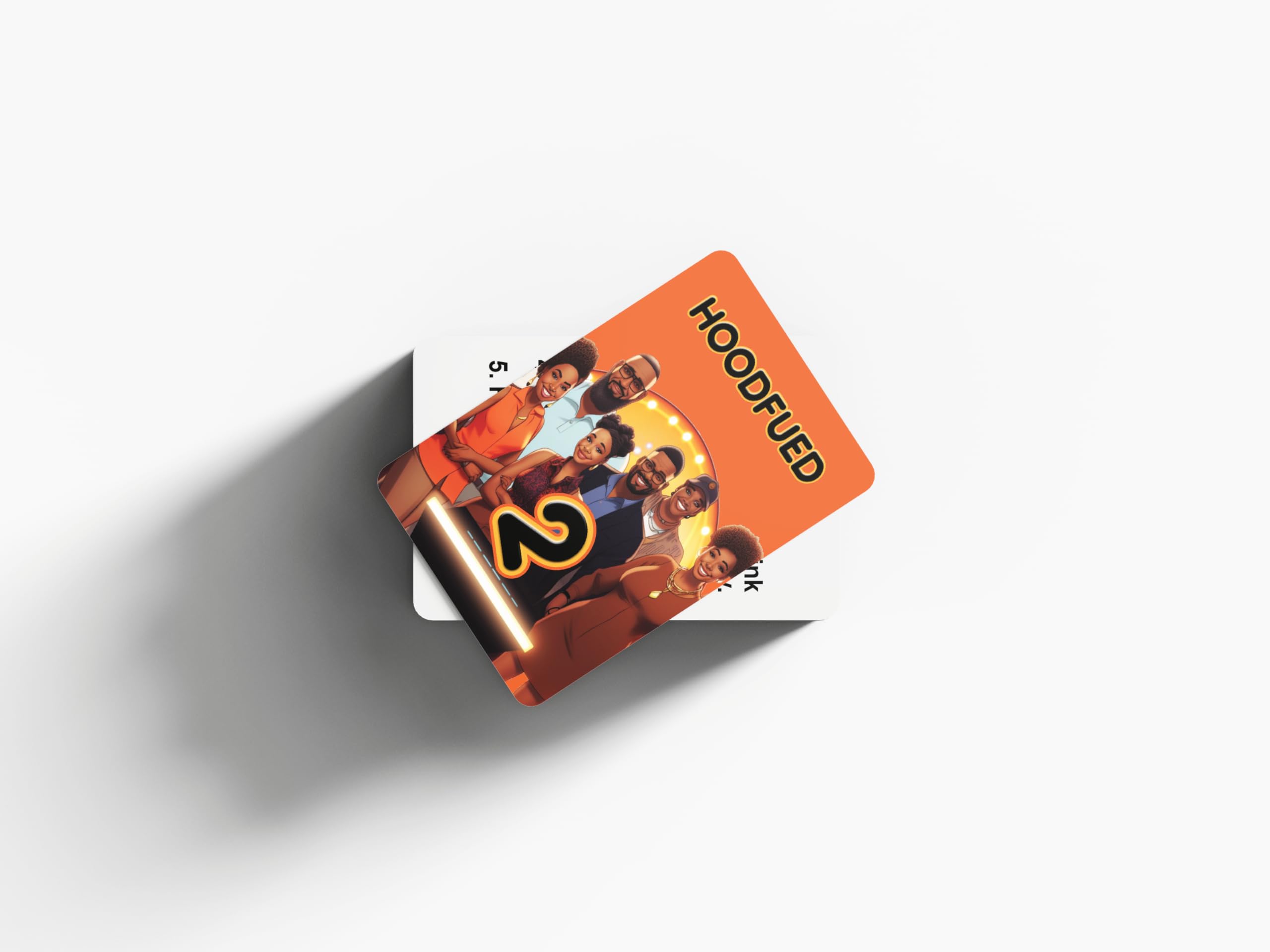 HoodFued 2 – Schwarzes Familien-Kartenspiel im Feud-Stil für afroamerikanische Partys, Wiedervereinigungen und Spieleabende, lustige Trivia-Unterhaltung für Erwachsene und Jugendliche