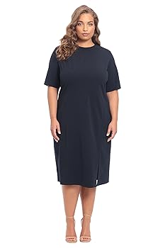 Maggy London Women's Diagonal Seamed Midi Dress, Twilight