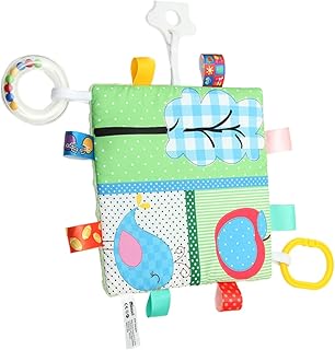 Amosfun Carrinho De Criança Livro Macio Livro De Pano Infantil Brinquedos Para Crianças Livro De Pano Macio Brinquedo De Aprendizagem Educacional Livro De Pano Bonito Livro De Pano