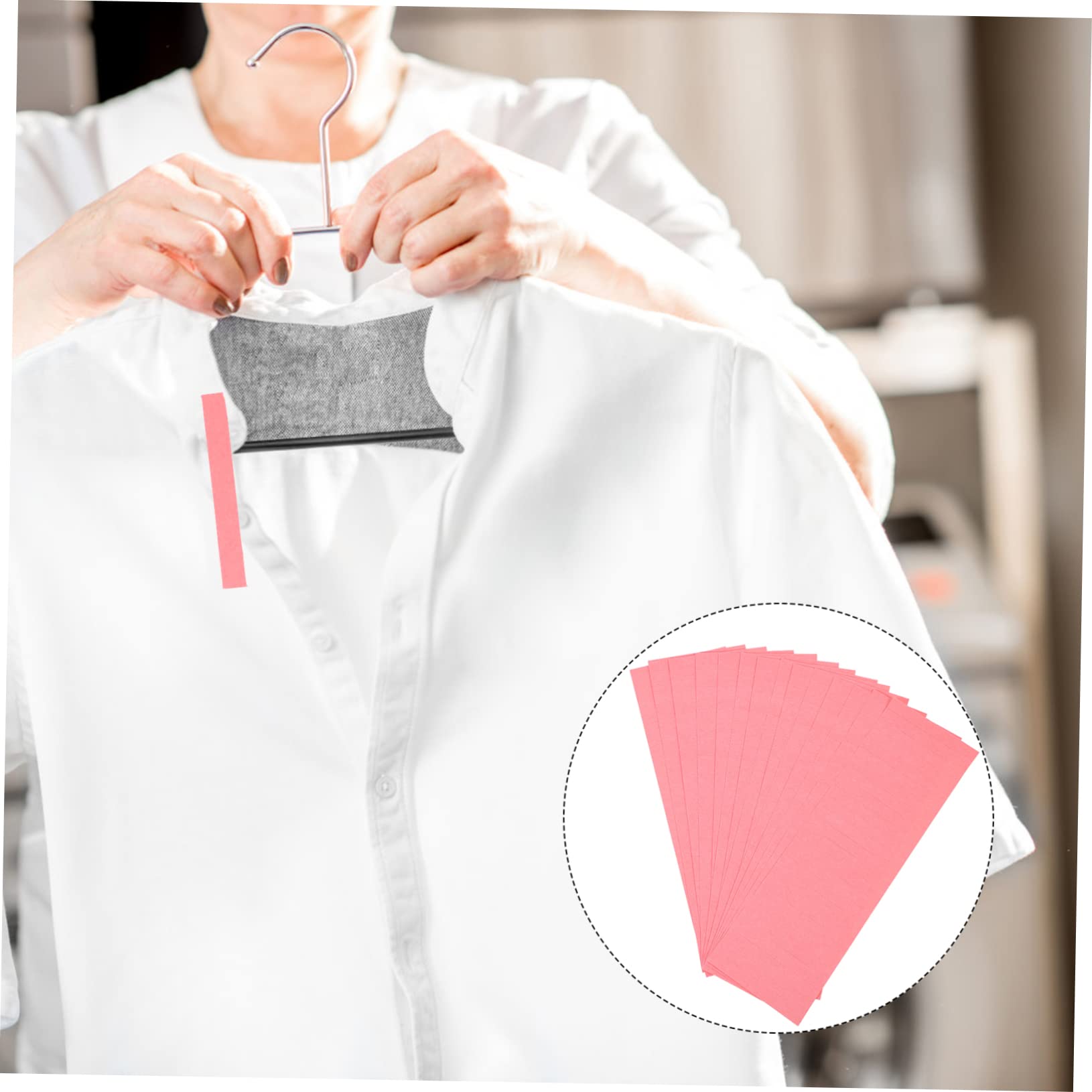 5200 Étiquettes Inscriptibles pour Vêtements Autocollantes en Papier Rose, Pratiques et Polyvalentes, pour Buanderie et Garderie