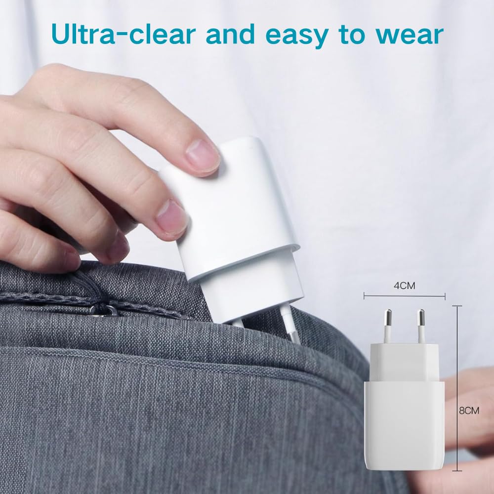 Szybka ładowarka USB C, 2 porty, zasilacz, PD, 20 W, USB C, zasilacz USB, gniazdo A, do iPhone'a 17, 16, 15, 14, 13, iPad, Galaxy S24, S23, Pixel 9