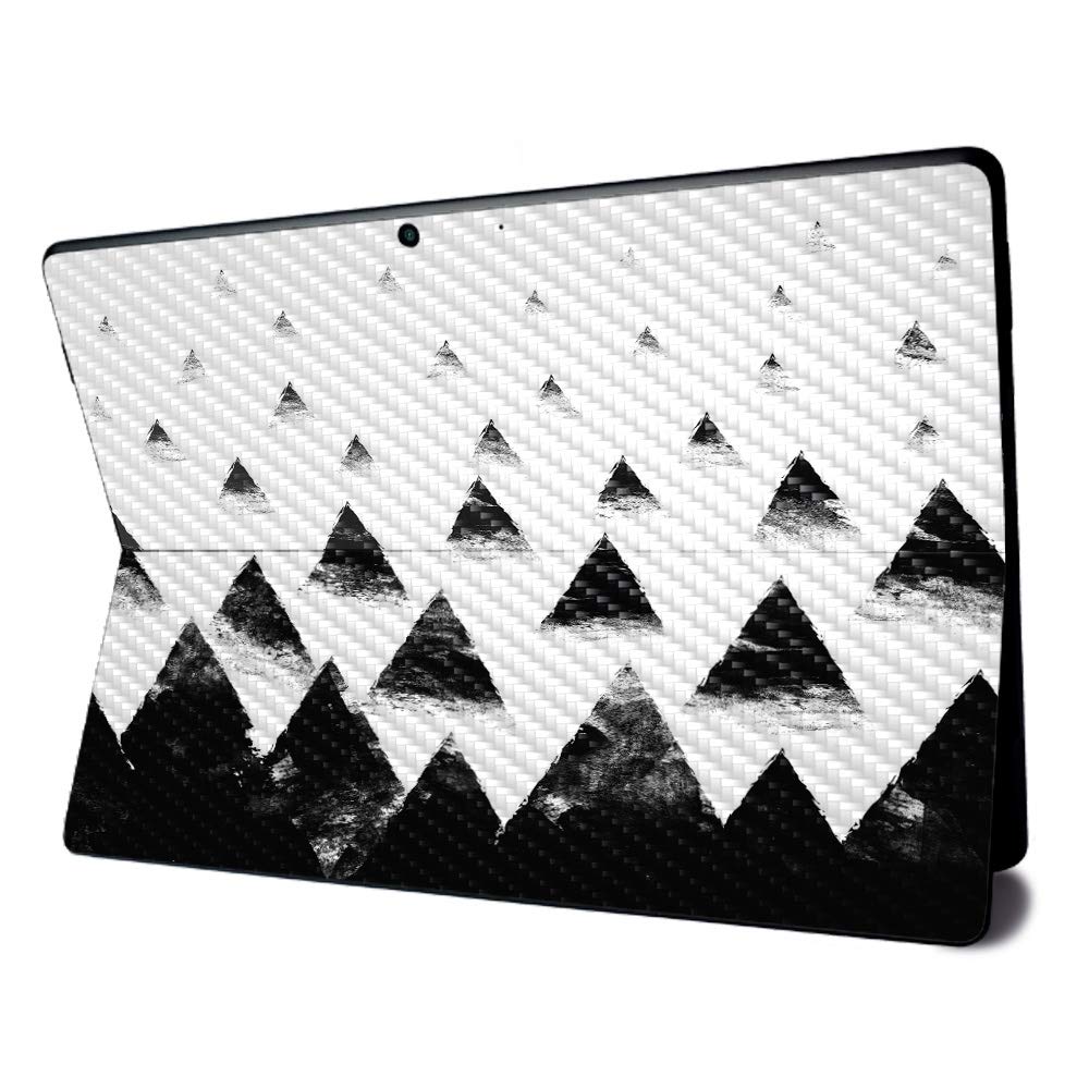 MightySkins Carbon Fiber Skin for Microsoft Surface Pro X - Black Hills | Textured Carbon Fiber Finish | Easy to Apply, Remove, and Change Styles | Made in The USA