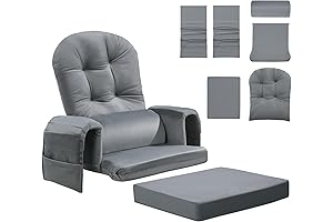 MABOZOO 6 PCS Premium Thick Soft Washable Dutailier Glider Replacement Cushions