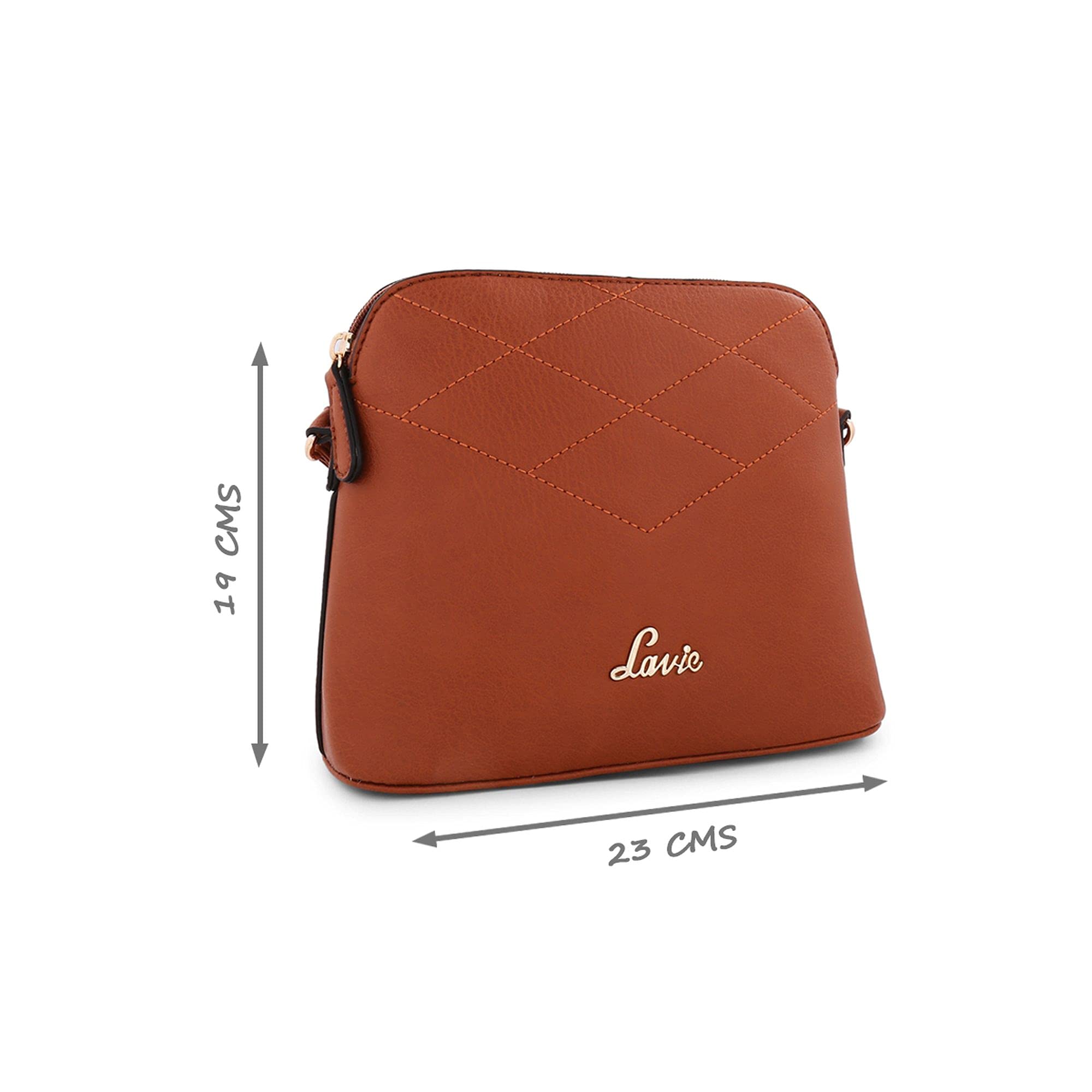 Lavie Women's Marma Zig Zag Sling Bag (Tan) 2