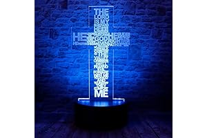 Christ Jesus Cross 3D LED Night Light