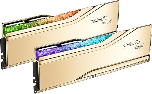 Miniatura 7 de G.SKILL Trident Z5 Royal Series DDR5 RAM (Intel XMP 3.0) 32GB (2x16GB) 6400MT/s CL30-39-39-102 1.40V Memoria de computadora de escritorio U-DIMM