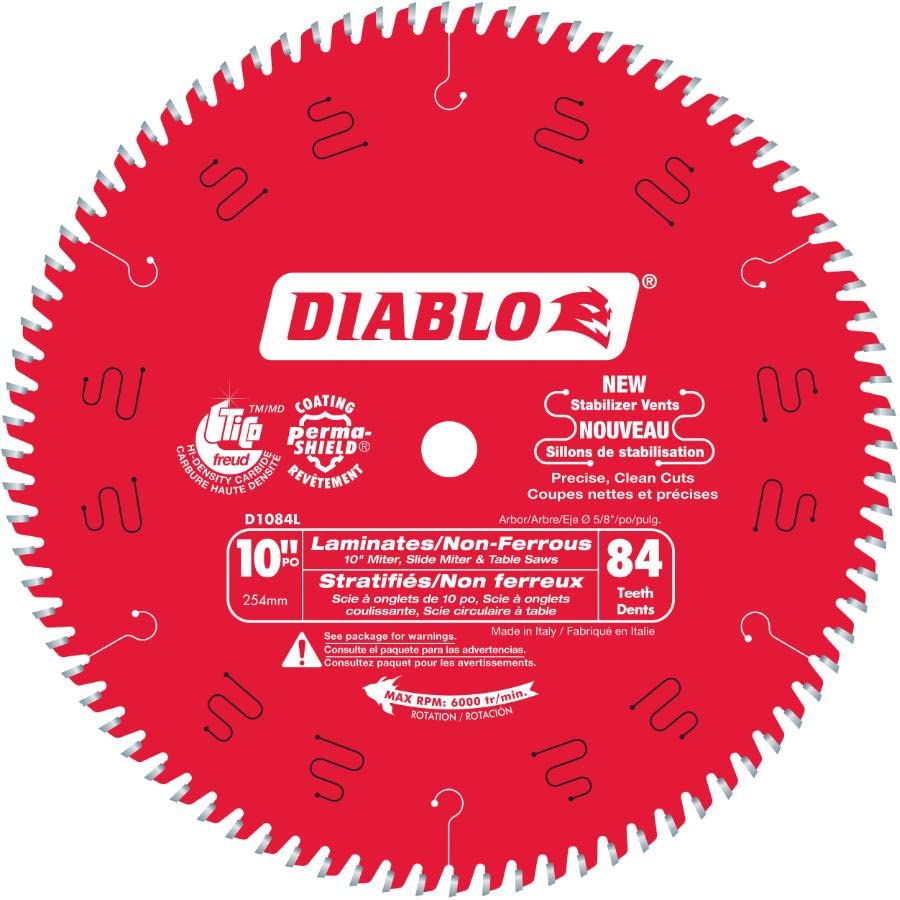 10" 84 Tooth Carbide Circular Saw Blade