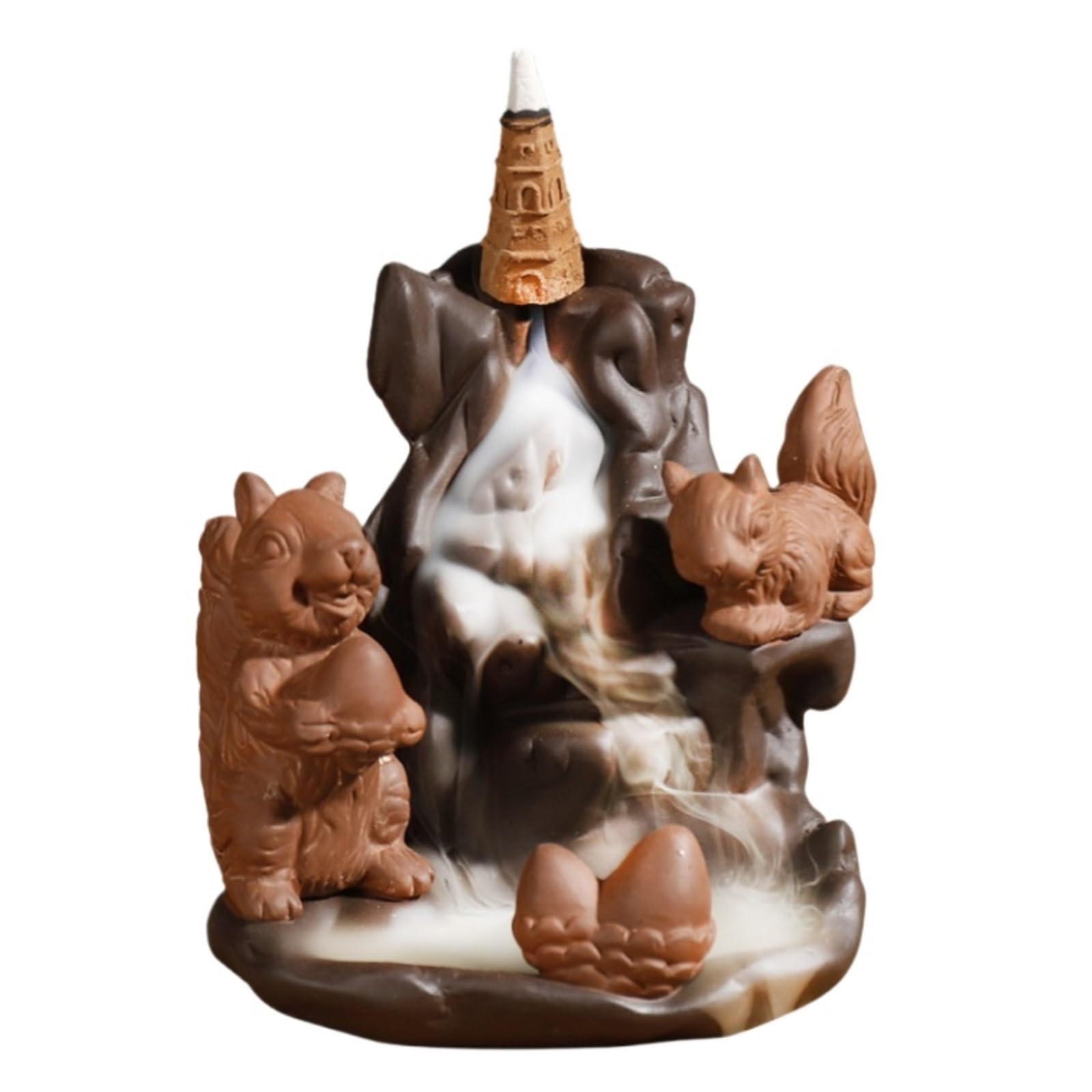 Incense Holder,Creative Zisha Agarwood Inverted Aromatherapy Furnace Creative Return Incense Burner Decoration Elegant