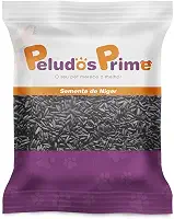 Peludos Prime Semente de Niger para Pássaros, Alimento para Canários, Calopsitas, Trinca Ferro e Outros Pássaros