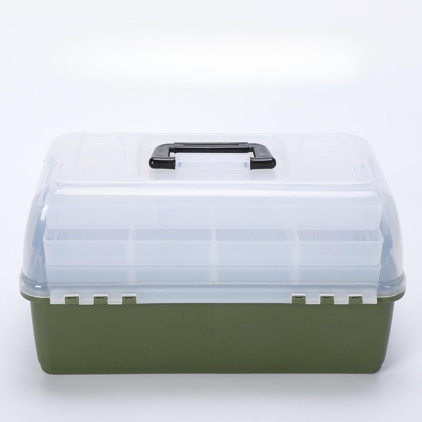 Caja de Aparejos de Pesca con Almacenamiento para Señuelos, Ideal para Pescadores Aficionados. Almacenamiento Ligero por