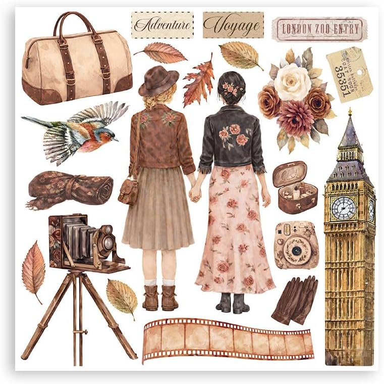 Stamperia Rub-on Kit (6 Pages) (Our Way)