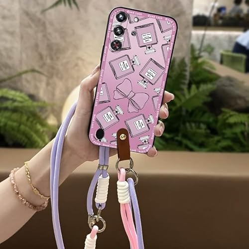 Phone Case Compatible with ZTE Nubia Red Magic10 Pro/10S Pro/10S Pro+, Lanyard Necklace Silicone Diagonal TPU Full wrap Crossbod