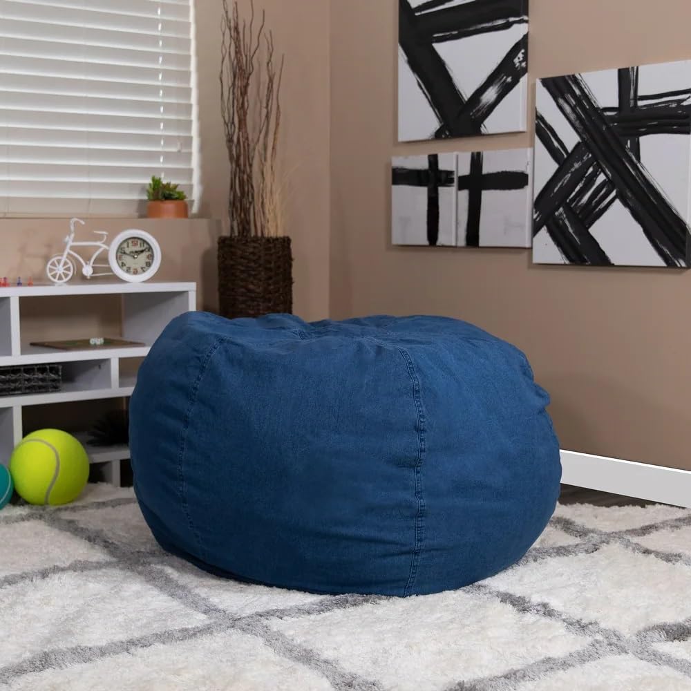 Lightweight Refillable Oversized Bean Bag Chair for Adults Kids Teens with Childproof Zipper Closure | 42