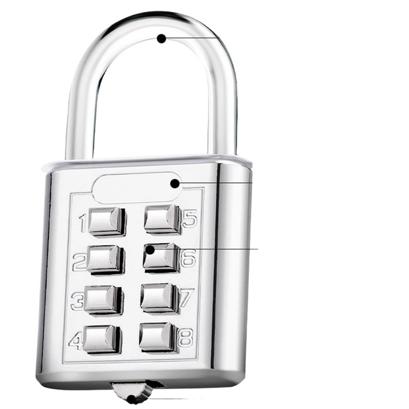Lucchetto a combinazione Lucchetto a combinazione con codice password a 8 cifre Valigia in lega di zinco for bagaglio Codice da viaggio Smart Lock chiave Blocco antifurto(10 PCS WHITE)