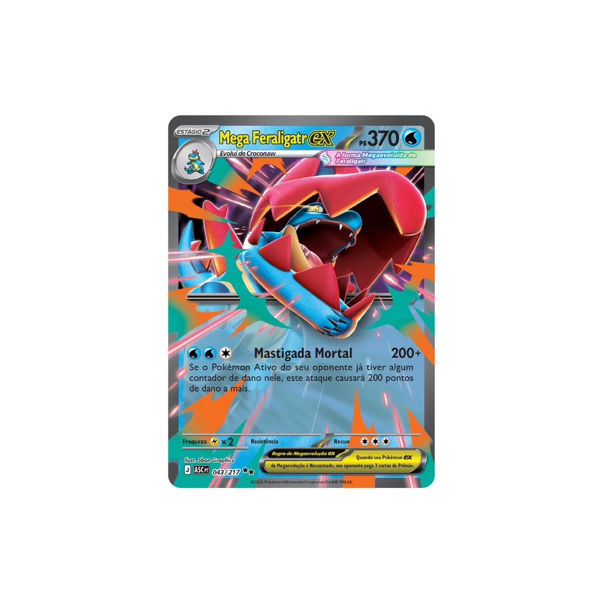 Box Pokémon TCG Mega Feraligatr Herois Excelsos Português | Amazon