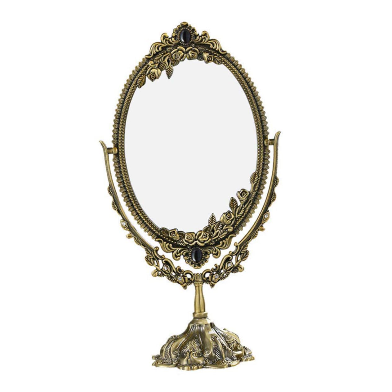 Miroir maquillage en métal de qualité supérieure style vintage
