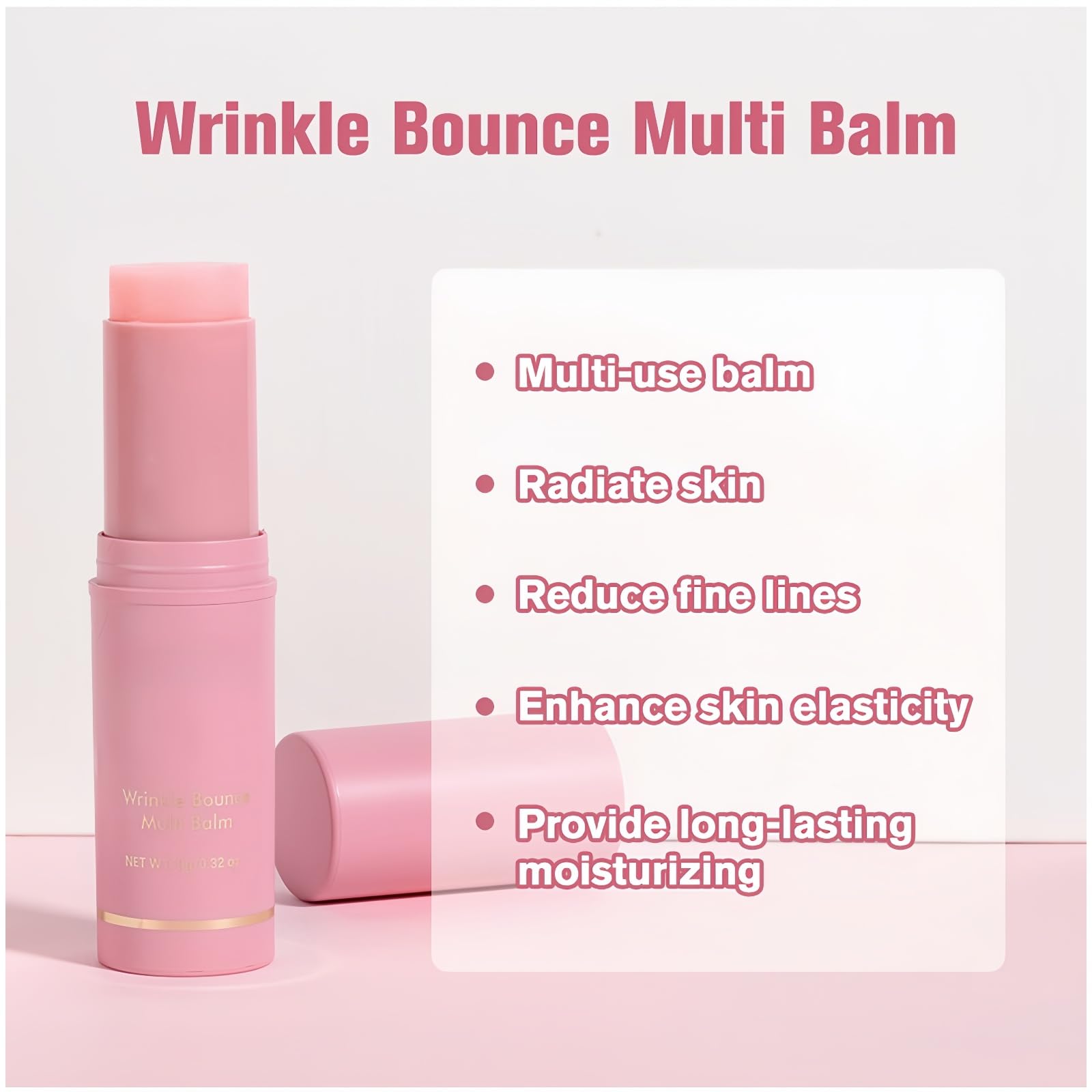 Deep Wrinkle Filler Collagen Stick for Face & Lips,Multi-Action Anti-Aging Balm Stick with Hydrating Collagen Wand,Firming Treatment Stic/k for Fine Lines Reduction,Portable Coll/agen Boosting St/ick - Image 3