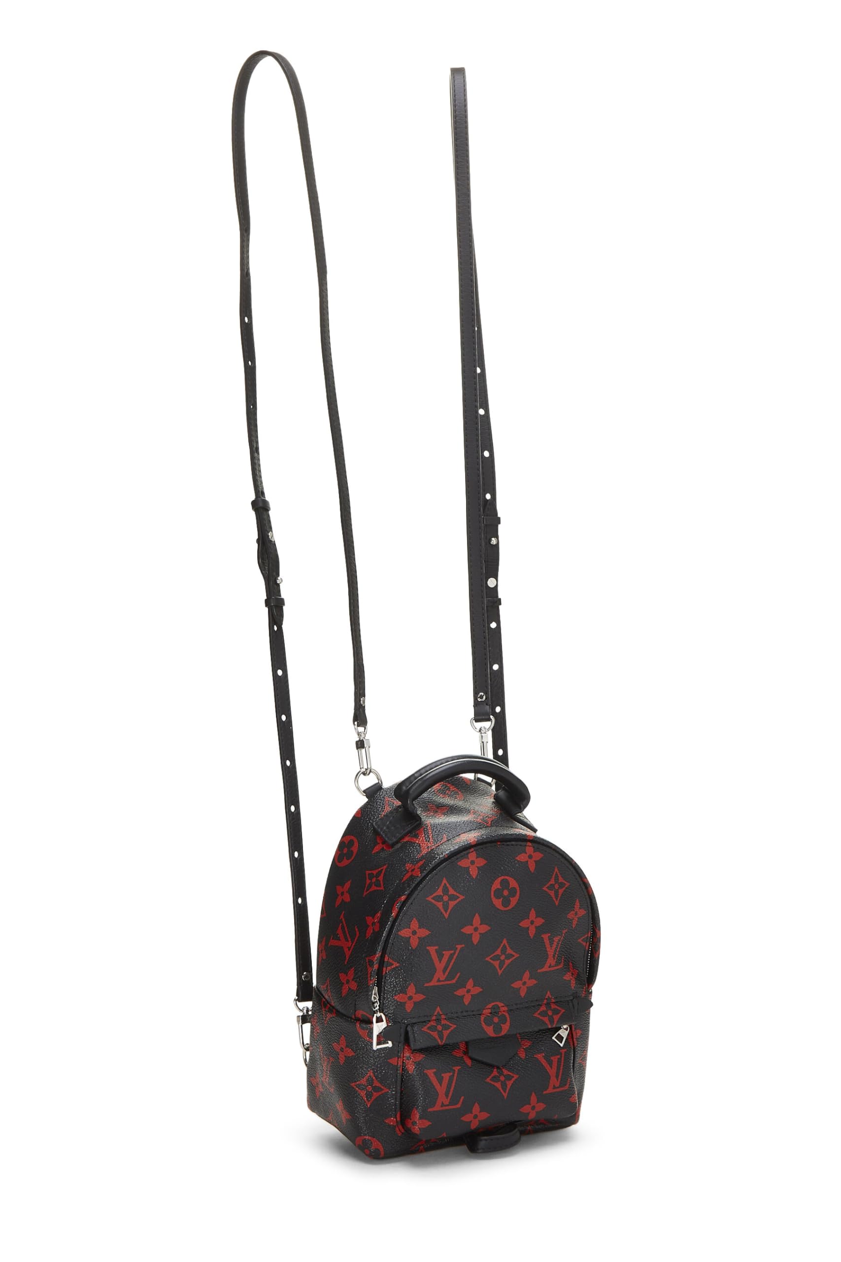 Louis Vuitton, Pre-Loved Black Monogram Canvas Palm Springs Backpack Mini, Black