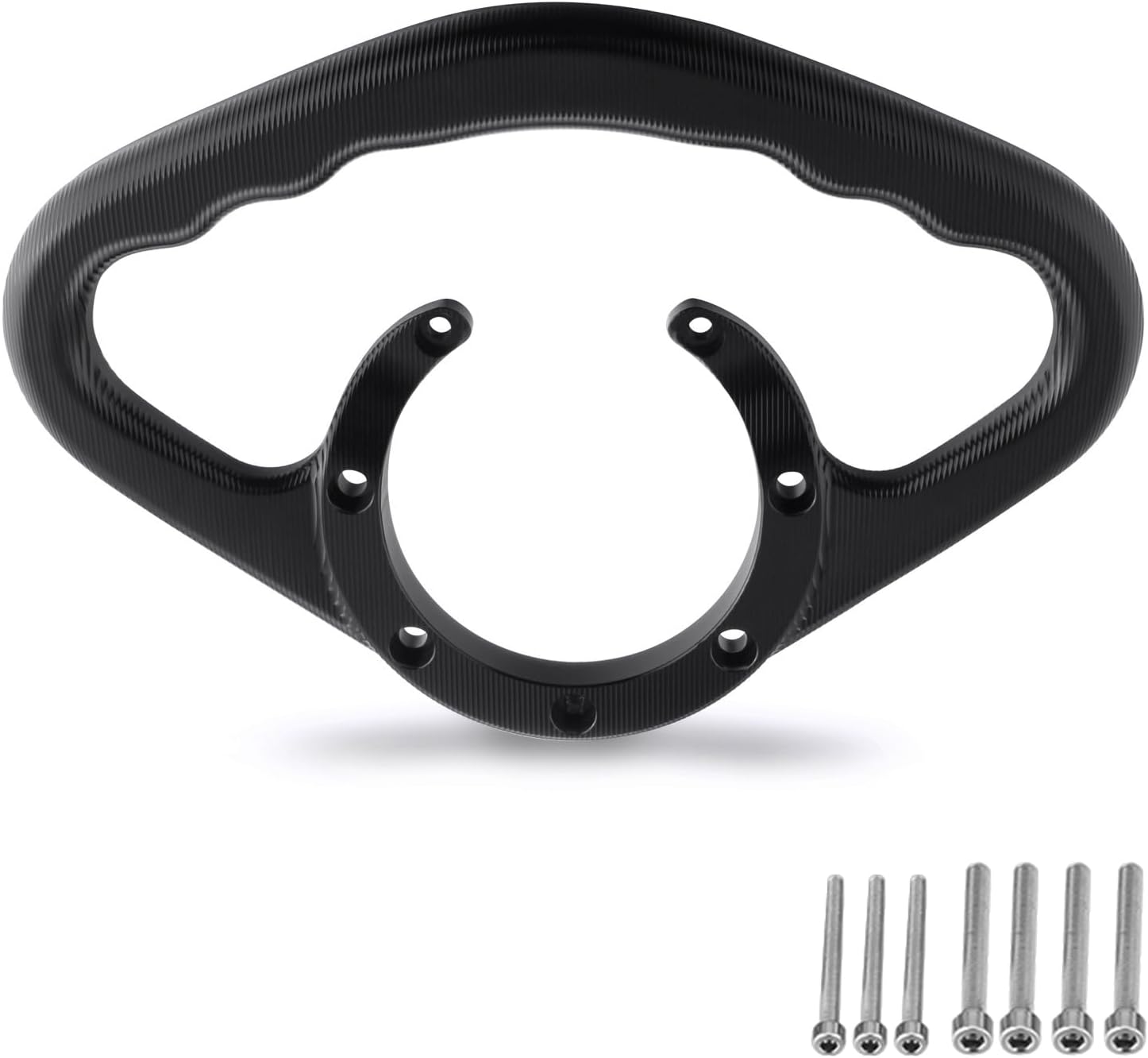 Twilight Garage Motorcycle CNC Rear Passenger Gas Tank Bar Handle Grip Bar Handlebar Grab 7-Holes Compatible with Honda CBR600 CBR900 CBR929 CBR954 CBR250 CBR400 CBR1000 CBR1100 - Black