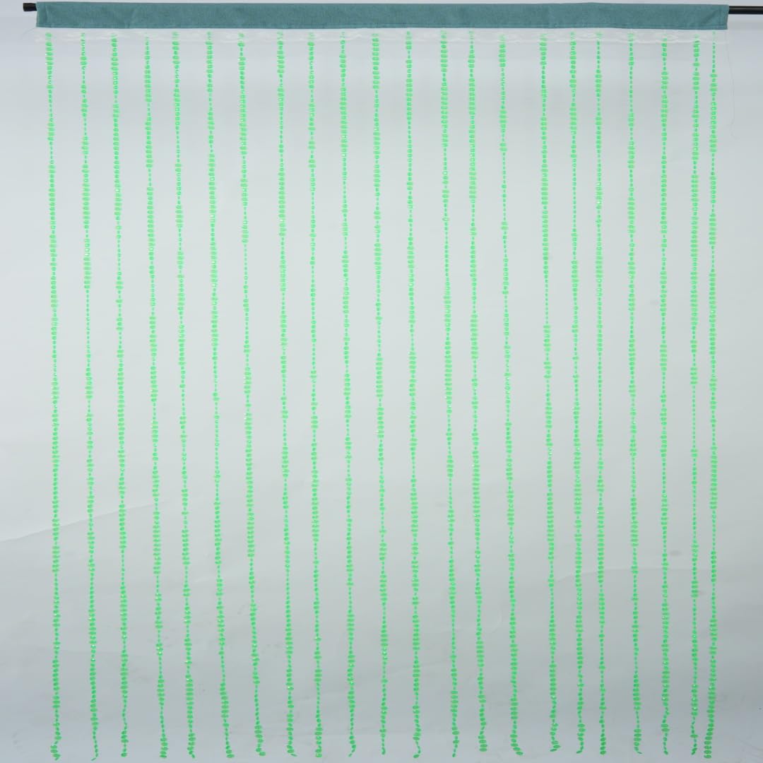 YaoYue Crystal Beaded Curtain Door Curtains Room Divider Hanging Diamond Acrylic Beads for Doorway Hippie Closet Bedroom Wall Window Backdrop Decor (35.5×79in/90×200cm, Crystal): Green 35.5"W x 79"L (Pack of 1)
