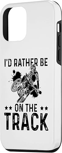 Miniatura 2 de iPhone 12 mini Id Rather Be On The Track Dirt Biker Motocross Enduro Biker Case