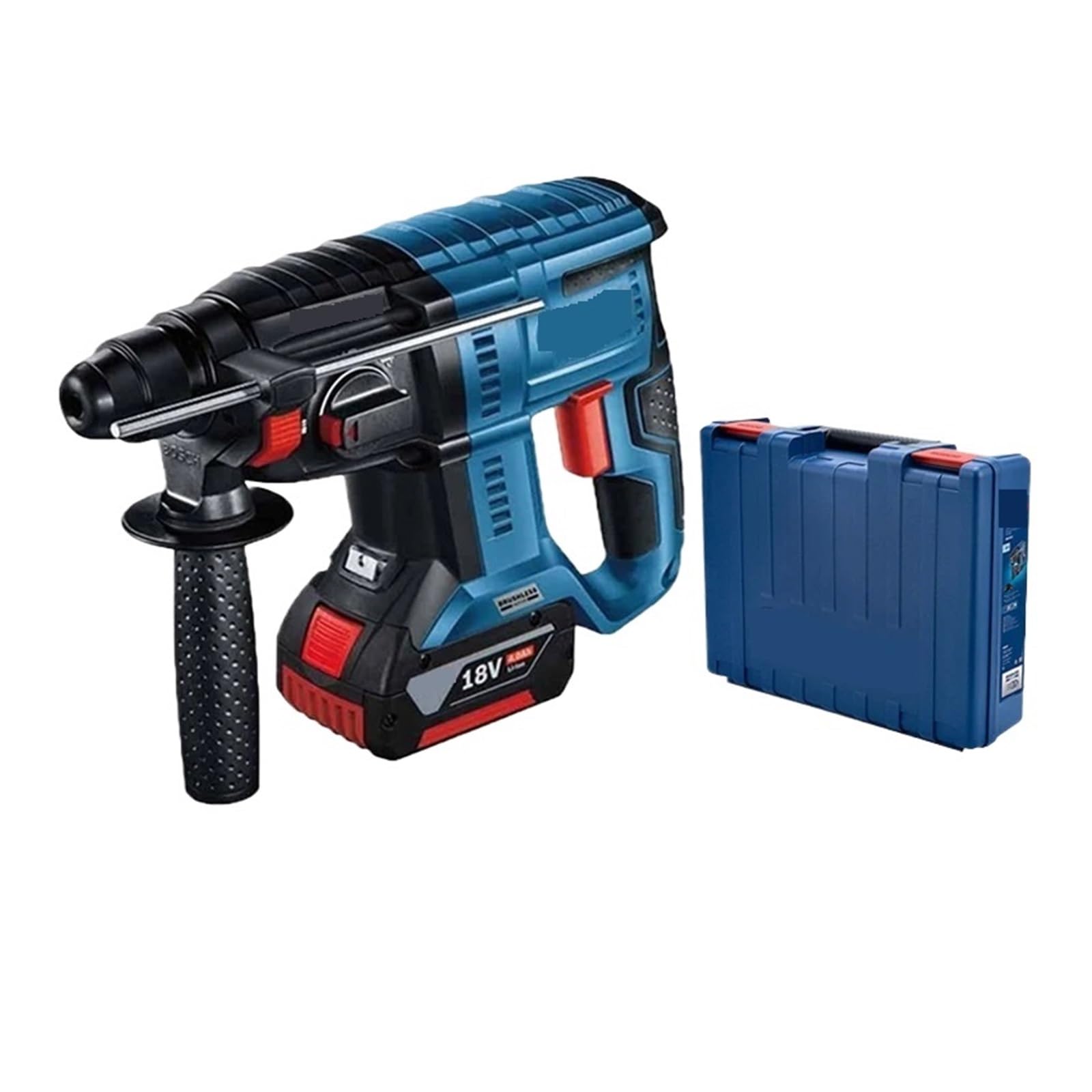 Marteau Perforateur Sans Balais 18 V 4 Ah Ensemble D'outils Électriques Multifonctionnels Professionnels Au Lithium Fil Des Performances Puissantes(GBH 180-LI P4)