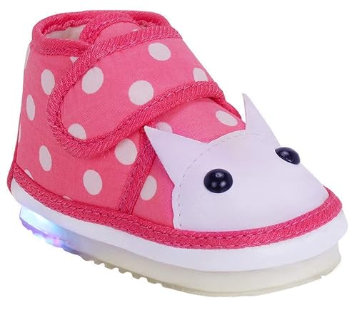 CHIU Kids LED Light Shoes with Chu Chu Music Sound for Baby Girl and Baby Boys (Age Group - 9-12 Months, 12-15 Months, 15-18 Months, 18-24 Months)