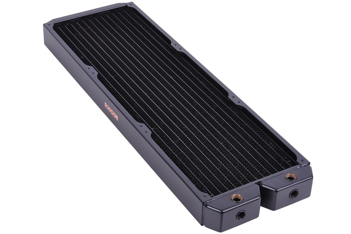Alphacool NexXxoS XT45 grzejnik, wentylatory i grzejniki – uniwersalny (uniwersalny grzejnik, 18 cm, czarny, stal, mosiądz, miedź, 72 mm)
